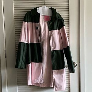 KATE SPADE New York Colorblock Long Jacket Coat
